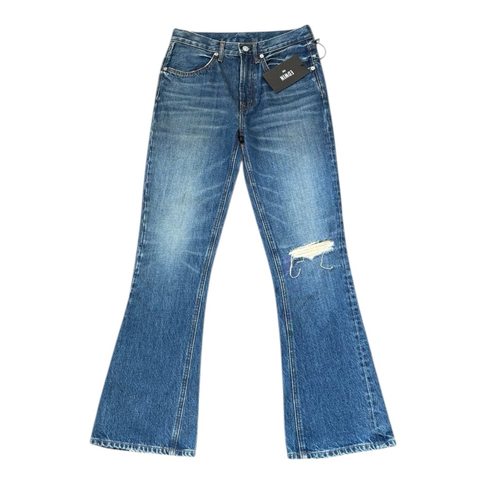 Edwin Flare Distressed Jeans Avery in Pretender Size 26